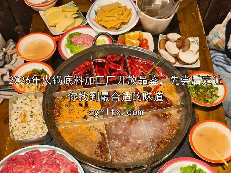 2026年火锅底料加工厂开放品鉴，先尝后定让你找到最合适的味道