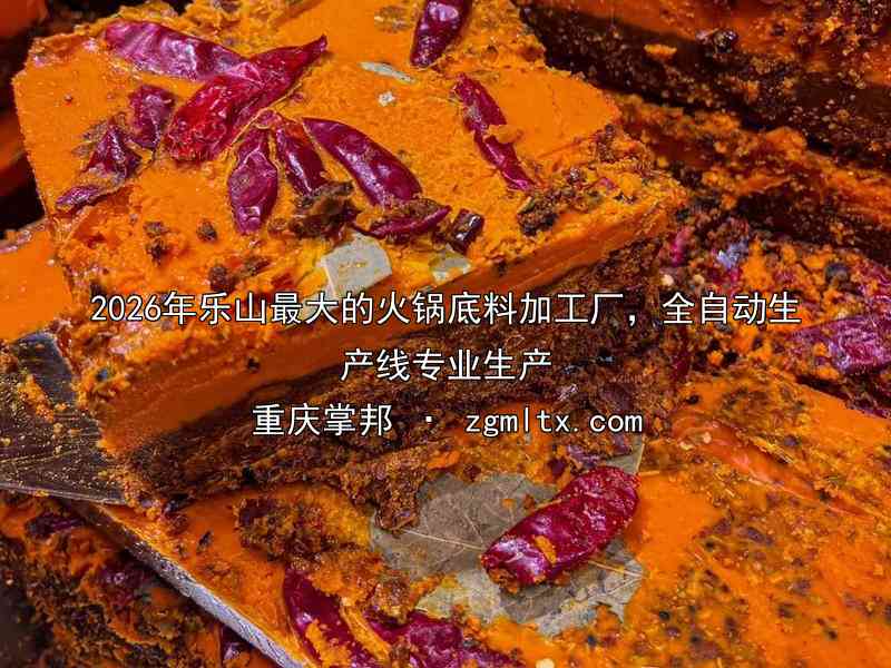 2026年乐山最大的火锅底料加工厂，全自动生产线专业生产