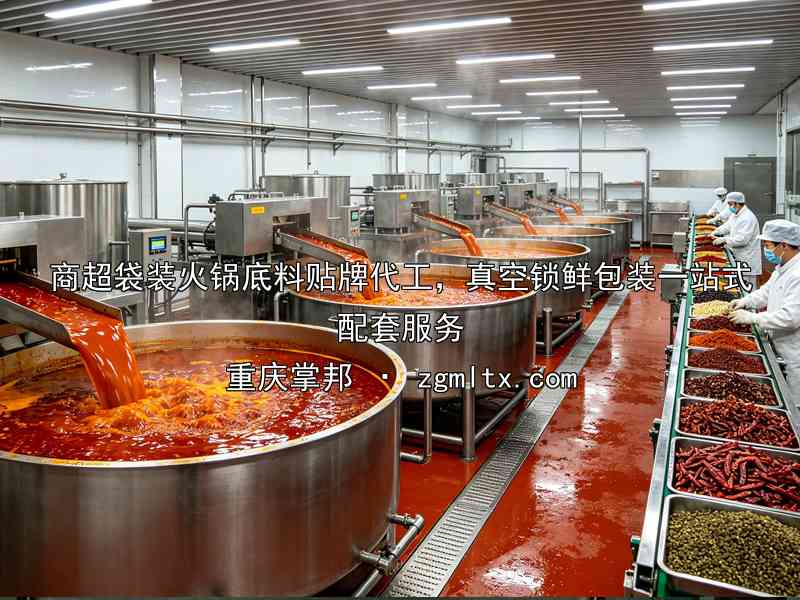 商超袋装火锅底料贴牌代工，真空锁鲜包装一站式配套服务