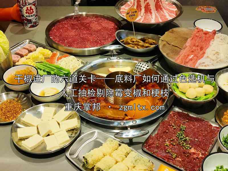 干椒进厂的六道关卡——底料厂如何通过色选机与人工抽检剔除霉变椒和梗枝